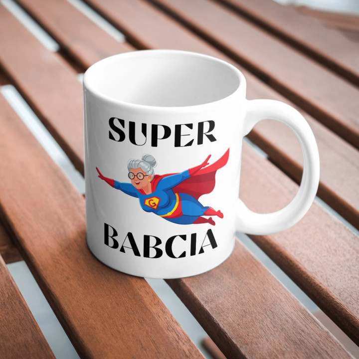 Kubek - SUPER BABCIA - idealny na prezent z okazji dnia babci